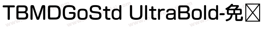 TBMDGoStd UltraBold字体转换